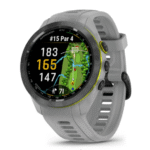 Approach® S70 - 42 mm - Bisel de cerámica negro con correa de silicona de color gris