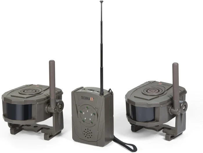 Technaxx Wireless Security Alarm Set TX-104 Receiver with 2 sensors for motion detection - Image 1