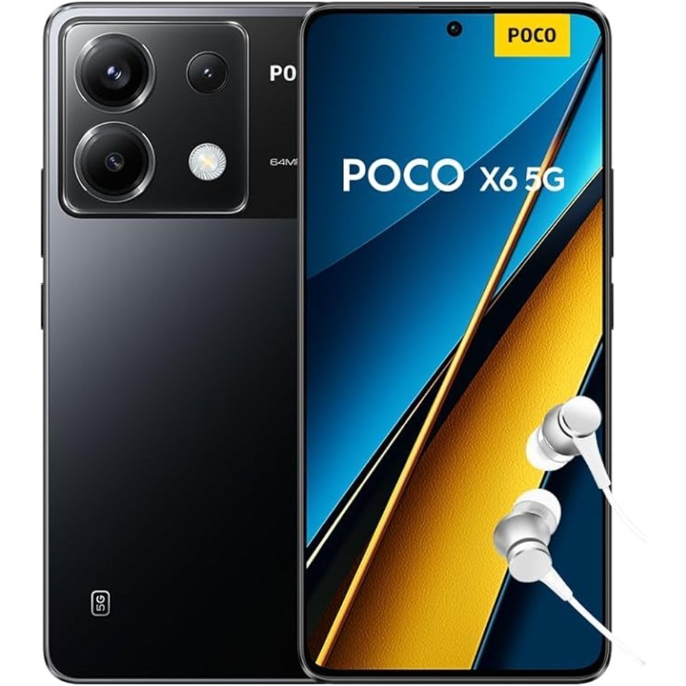 617Gw6-JgnL._AC_SX679_-3.jpg Poco X6 - Smartphone de 8+256GB, Pantalla AMOLED de 6.67” 120Hz 1.5K, Snapdragon 7s Gen 2, Triple cámara de hasta 64MP, 5000mAh, Negro (Versión ES) Original - Image 1