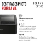 Canon Selphy CP-1500 Imprimante Photo WiFi 10x15cm Noir Original - Image 6