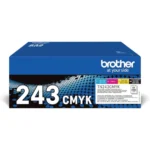 Brother TN-243CMYK Pack de 4 Toners compatible avec Imprimante HL-L3210CW/L3230CDW/L3270CDW/MFC-L3710CW/L3730CDN/L3750CDW Multi-pack (Noir, Cyan, Magenta, Jaune) Original - Image 5