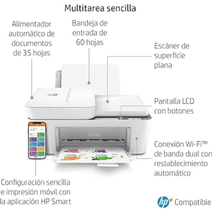 HP DeskJet 4120e 26Q90B A4 Kolor 8,5 str./min Wi-Fi USB Drukarka Atramentowa Oryginalna - Image 3