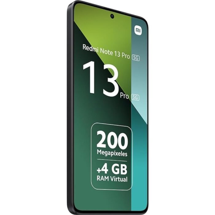 Xiaomi Redmi Note 13 Pro 5G - Smartphone de 8+256 GB, Pantalla de 6,67" AMOLED 1.5K 120Hz, Qualcomm Snapdragon 7 Gen 2, Triple cámara de hasta 200MP, Hypercharge 67W, Negro (Versión ES) Original - Image 2