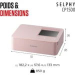 Imprimante Canon Selphy CP-1500 Rose Original - Image 6