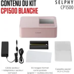 Imprimante Canon Selphy CP-1500 Rose Original - Image 3
