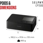 Canon Selphy CP-1500 Imprimante Photo WiFi 10x15cm Noir Original - Image 3