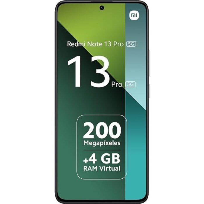 Xiaomi Redmi Note 13 Pro 5G - Smartphone de 8+256 GB, Pantalla de 6,67" AMOLED 1.5K 120Hz, Qualcomm Snapdragon 7 Gen 2, Triple cámara de hasta 200MP, Hypercharge 67W, Negro (Versión ES) Original - Image 3