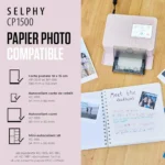 Imprimante Canon Selphy CP-1500 Rose Original - Image 7