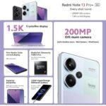 Xiaomi Redmi Note 13 Pro+ 5G - Smartphone de 12+512 GB, Pantalla de 6,67" AMOLED 1.5K 120Hz, MediaTek Dimensity 7200 Ultra, Triple cámara de hasta 200MP, Hypercharge 120W, negro (Versión ES) Original - Image 4