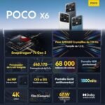 Poco X6 - Smartphone de 12+256 GB, Pantalla AMOLED de 6.67” 120Hz 1.5K, Snapdragon 7s Gen 2, Triple cámara de hasta 64MP, 5000mAh, Negro (Versión ES) Original - Image 5