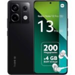 Xiaomi Redmi Note 13 Pro 5G - Smartphone de 8+256 GB, Pantalla de 6,67" AMOLED 1.5K 120Hz, Qualcomm Snapdragon 7 Gen 2, Triple cámara de hasta 200MP, Hypercharge 67W, Negro (Versión ES) Original