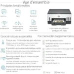 HP Smart Tank 7005 Imprimante tout en un - Jet d'encre couleur (Photocopie, Scan, Impression, A4, Recto/Verso, HP Smart, AirPrint, Wifi) Original - Image 5