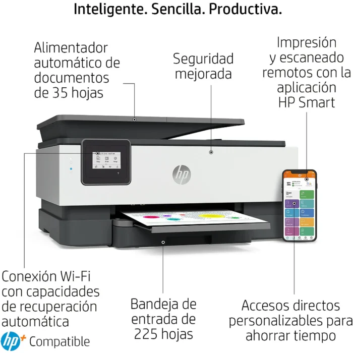 HP OfficeJet 8014e A4 Kolor 18 str./min Wi-Fi USB Drukarka Atramentowa Oryginalna - Image 3
