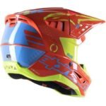 Alpinestars S-M5 Action Casco de motocross - Azul / Naranja Original - Image 2