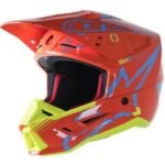 Alpinestars S-M5 Action Casco de motocross - Azul / Naranja Original