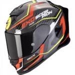 Scorpion EXO-R1 Evo Air Coup Casco - Negro Rojo Amarillo Original