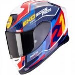Scorpion EXO-R1 Evo Air Coup Casco - Amarillo Rojo Azul Original