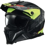 Casco LS2 OF606 Drifter Devor Negro Mate/Amarillo H-V Original