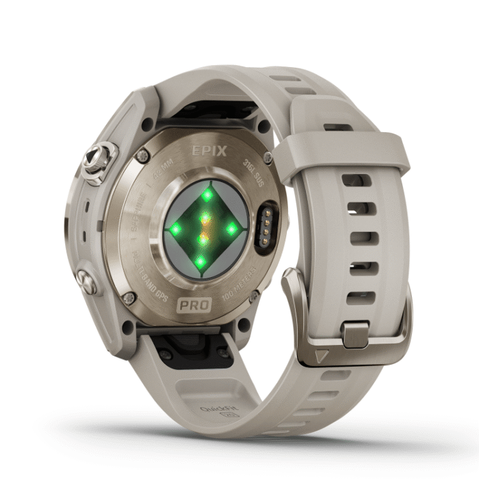 epix™ Pro (Gen 2) – Edición Sapphire | 42 mm - Dorado con correa color beige Original - Image 6