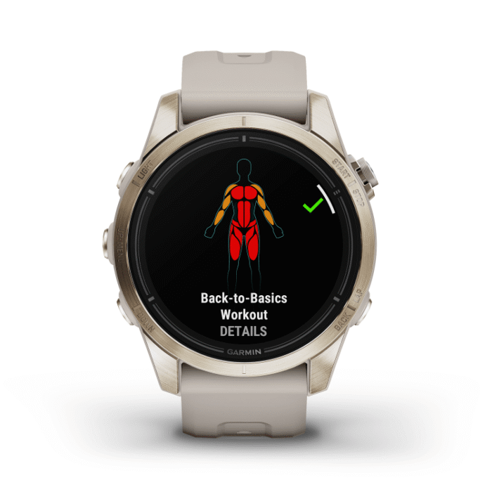 epix™ Pro (Gen 2) – Edición Sapphire | 42 mm - Dorado con correa color beige Original - Image 7