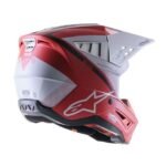Casco de motocross Alpinestars S-M5 - Rayón Rojo / Blanco Original - Image 2