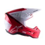 Casco de motocross Alpinestars S-M5 - Rayón Rojo / Blanco Original - Image 5