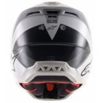 Casco de motocross Alpinestars S-M5 - Rayón Gris / Negro Original - Image 4