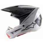Casco de motocross Alpinestars S-M5 - Rayón Gris / Negro Original - Image 5
